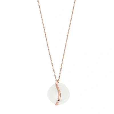 Obrázek SKAGEN Damenkette Sofie Sea Glass Anhänger Organic Shape weiß, SKJ1813791
