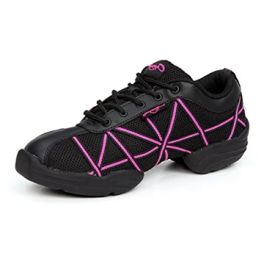 Obrázek Capezio Dámské tkané tenisky, černá Hot Pink