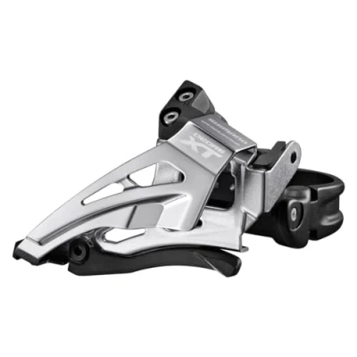 Obrázek SHIMANO Unisex Deore Xt Fd m8025 2x11 Top Swing Přehazovačka, stříbrná, 34 38 zubů