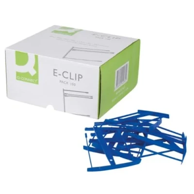 Obrázek Q Connect KF02282 E Clip 100 Stück blau