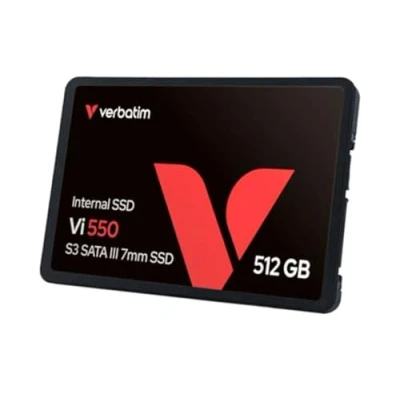 Obrázek Verbatim SSD disk Vi550 S3 SSD, interní s 512GB pamětí dat, Solid State Drive rozhraním 2,5&#039;&#039; SATA III a technologií 3D NAND, černá