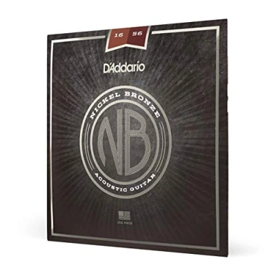 Obrázek Kytarové struny D &#039;Addario akustická kytara na kytaru westernovou akustické kytary nb1656 1656 Resofonické niklové bronzové