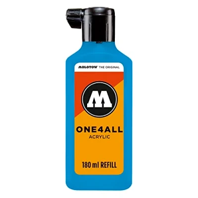 Obrázek Molotow ONE4ALL Refill Acryl, barva 230 shock modrá 180 ml, náhradní inkoust pro permanentní popisovače