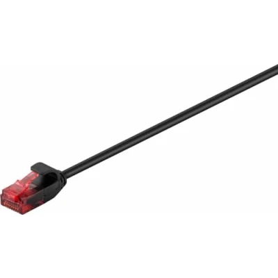 Obrázek Goobay 93714 Cat 6 propojovací kabel, lan 250 MHz, U/UTP pozlacený RJ45 konektor, ethernetový kabel plochý, POE