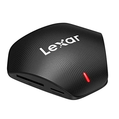 Obrázek Lexar Profesionální multifunkční čtečka karet 3 v 1, USB 3.1, až 312 MB/s pro SD kartu/Micro kartu, 160 CompactFlash včetně typu C na Type A kabel (LRW500URBAMZN)