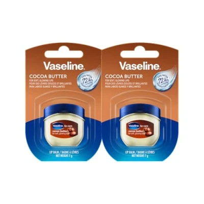 Obrázek Vaseline Lip Therapy Cocoa máslo, pečující balzám na rty pro optimální vlhkost, (Cocoa máslo (balení 2 ks))