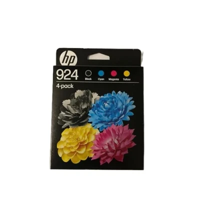 Obrázek HP 924 (Whi6C3Z1NE) Multipack originální patrona do tiskárny, černá a barevná, 1x černá, 1xazurová, 1xMagenta, žlutá Pro OfficeJet 8124e, 8122e, 8132e, 8135e, 8134e, 8125e All in One