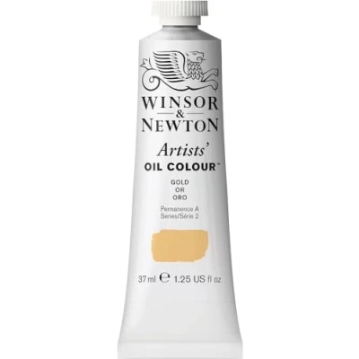 Obrázek Winsor &amp; Newton Olejová barva 1214283 Artists 37 ml tuba, z umělého oleje s nejvyšší možnou pigmentací, světlostálost zlatá