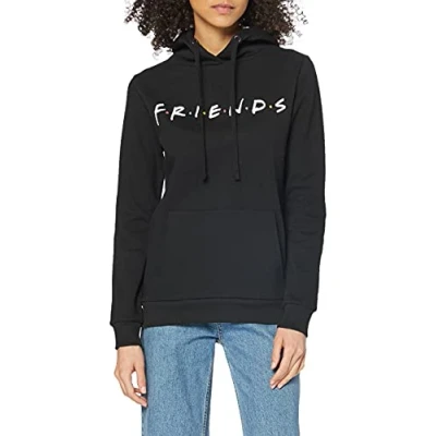 Obrázek Friends Damen Titles Kapuzenpullover, Schwarz (Black Blk), 40