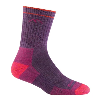 Obrázek Darn Tough Ponožky dámské Micro Crew Midweight with cushion Velikost ponožek: M (38 40,5) / Barva (vzor): hiker plum heather