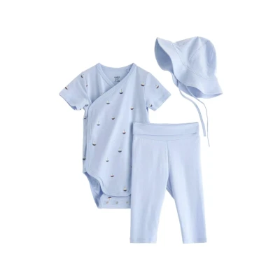 Obrázek Lindex 3PIECE Starter KIT SET Dárky pro nejmenší děti, Velikost: 62, Light blue