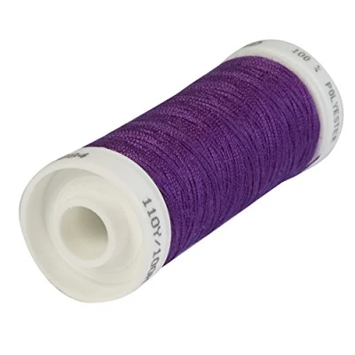 Obrázek Korbond 500 m lila Polyester 5 x 100 Spulen für Handnähmaschinen kein Einlaufen ideal zum Flicken, Schneidern, Quilten, Basteln, Reparaturen und Verschönern
