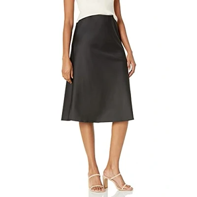 Obrázek The Drop Damen Maya Rock, seidiger Slip Skirt Stil, Schwarz, L