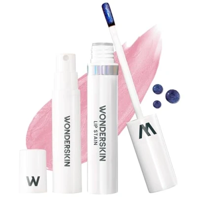 Obrázek Wonderskin Wonder Blading Lip Stain Peel Off And Reveal Kit Tinta Per Labbra Rosa Impermeabile, A Lunga Durata, Macchie Di Trucco Naturale Prova Trasferimento (Beautiful)