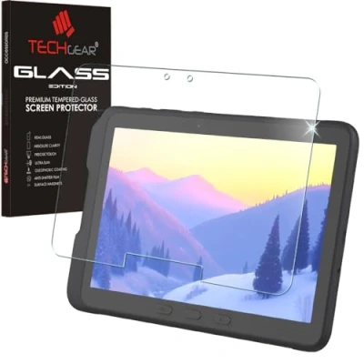 Obrázek TECHGEAR Glas Schutzfolie kompatibel mit Samsung Galaxy Tab Active Pro 10.1 Zoll und 4 (SM T540/T545/T547/T630/T637), Displayschutzfolie aus gehärtetem [Crystal Clarity]