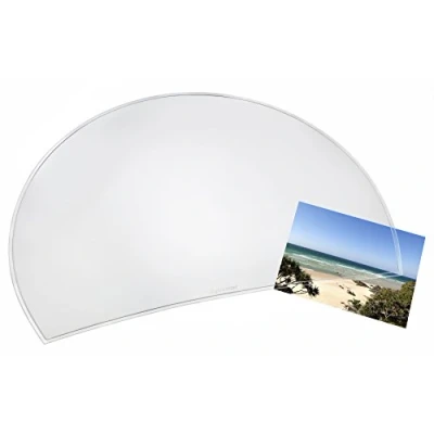 Obrázek Läufer 32610 Matton Rondo průhledná podložka na psací stůl, psaní, půlkulatá, čirá 50 x 70 cm