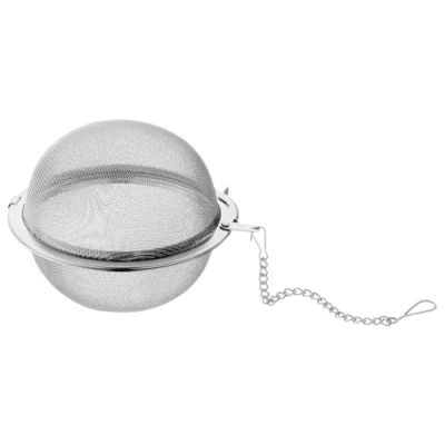 Obrázek WMF Gourmet čajové sítko 5 cm, kulička na čaj s řetízkem, vajíčko čaj, koření, nerezová ocel Cromargan, leštěná, vhodné do myčky