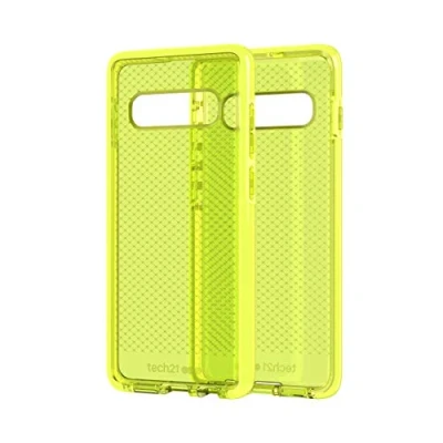 Obrázek Tech21 Evo Check ochranné pouzdro pro Samsung Galaxy S10+, tenké, neonově žluté