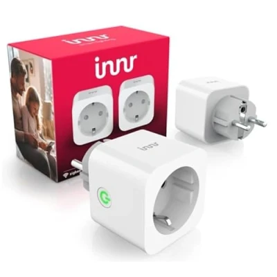 Obrázek Innr chytrá zásuvka, funguje s Hue*, Home Assistant a SmartThings, zásuvka ZigBee, opakovač, měřením proudu, Alexa, balení 2 ks
