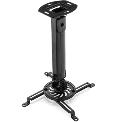 Obrázek deleyCON Univerzální držák na projektor stropní + 15 sklopný otočný o 360 do 13,5 kg výškově nastavitelný 380 mm 580 vedení kabelů černý