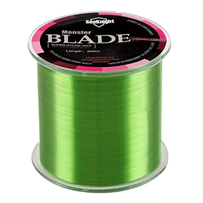 Obrázek Seaknight Blade Nylon rybářský vlasec monofil kapr 500M/1000M slaná voda monofile pstruh 2 35LB černá bílá modrá zelená žlutá