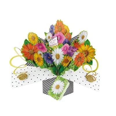 Obrázek Second Nature Geburtstag Blumen Pop up Grußkarte Original 3D Karten