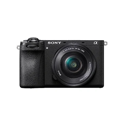 Obrázek Sony Digitální fotoaparát Alpha 6700 APS C bez zrcadla, vč. 1650mm objektivu Power Zoom, automatické ostření založené na AI, 5osá stabilizace obrazu, 4k 120p video, sklopný dotykový displej, webová