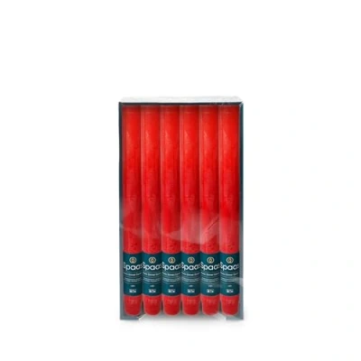 Obrázek Spaas 12 x Rustikale Duftkerze Haushaltskerzen Paraffinwachs rot D 21 mm H 250 mm, Red, x,
