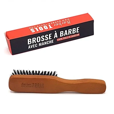 Obrázek BARBER TOOLS Pinsel Bartbürste mit Griff, 1 Stück