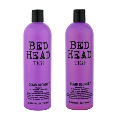 Obrázek Tigi Bed Head Dumb Blonde šampon a kondicionér pro blond vlasy, 750 ml, 2 kusy