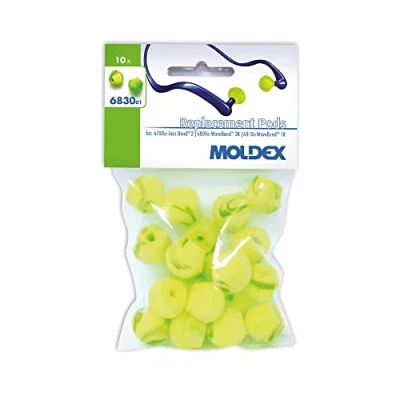 Obrázek Moldex 683001 Ersatzstöpsel für Gehörschutzbügel WaveBand und Jazz Band 2 in Blisterverpackung, Grün,gelb