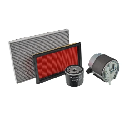 Obrázek Blue Print ADN12139 údržbu balení/inspekční balíček, sada filtrů (1 x olejový filtr 1 vzduchový kabinový filtr, Palivový filtr) Nissan Qashqai 1.5 2006 2014 (07 &gt; &amp; EU5)