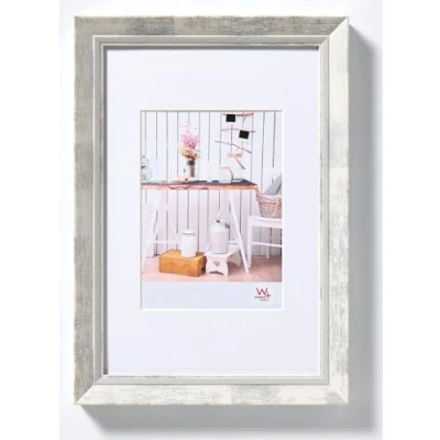 Obrázek walther design rám obrazu bílý 20 x 30 cm s paspartou, designový Chalet EL030W