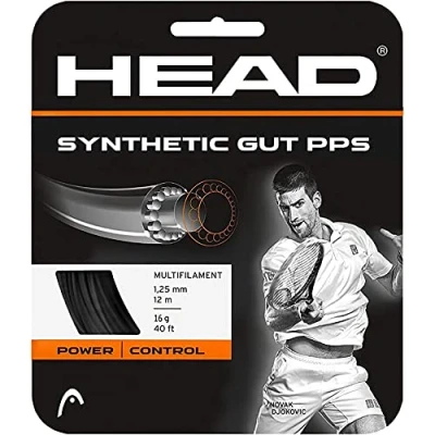 Obrázek HEAD Unisex Erwachsene Synthetic Gut PPS Set Tennis Saite, Black, 16