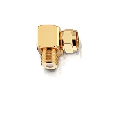Obrázek Oehlbach Antenna F AD 90 úhlový adaptér pro anténní kabel s konektory zlatý