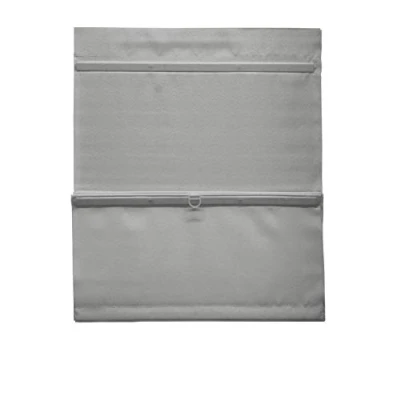 Obrázek GARDINIA EASYFIX nařasená roleta, zatemňovací roleta bez vrtání, magnetická, vč. suchého zipu, římská záclona, neprůhledná, šedá, 60 x 140 cm (š v)