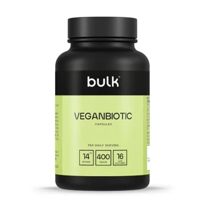 Obrázek Bulk Veganbiotické, veganské probiotikum s inulinem, 60 tablet, 30 porcí, balení se může měnit