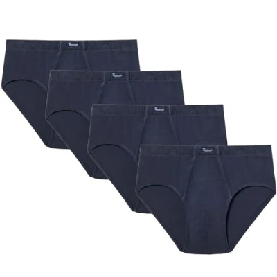 Obrázek abanderado Herren Lote X4 Slip Abierto De Algodón Unterkleid, Blau (Marino 0m9), Medium (Herstellergröße: 48) (4er Pack)