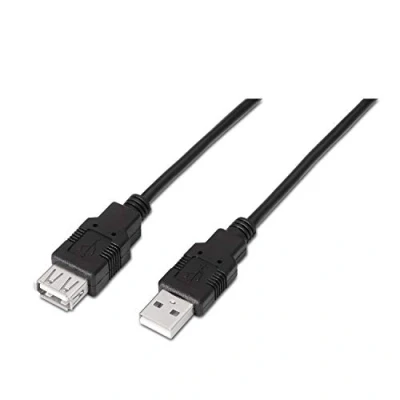 Obrázek aisens A101 0017 USB 2.0 Verlängerung Kabel (3 m, für eines Kabel, geeignet Spiele Konsole/Digitalkameras/Webcam/Drucker/Maus) schwarz