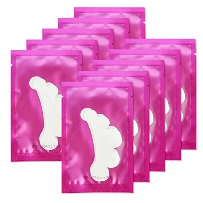 Obrázek Lunamoon oční polštářky pro prodloužení řas, na řasy, tampony, lifting barvení záplaty, řas Pad 50 párů (Flower Purple)