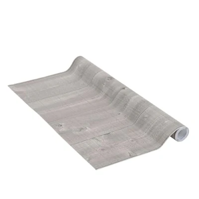 Obrázek Venilia Lepicí fólie Perfect Fix prkénka šedohnědá, dřevěná fólie, dekorační nábytková tapety, samolepicí PVC, bez ftalátů, žádné vzduchové bubliny, vzhled přírodního dřeva, 45 cm