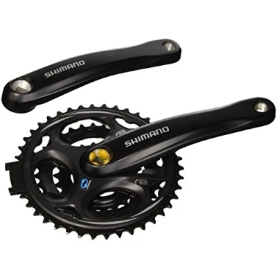 Obrázek Shimano Kurbelgarnitur Fc m311 Altus Mtb 175mm 42/32/22z 4 kant 8 fach Ohne Ks Schwarz