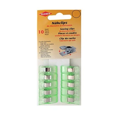 Obrázek Kleiber Nášivky na šicí potřeby, plast, zelené, 2,5 x 0,9 1,2 cm, 10 kusů
