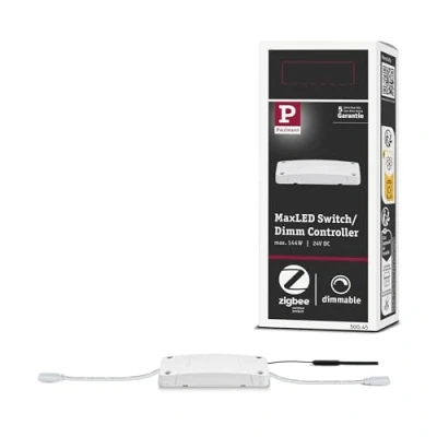 Obrázek Paulmann 500,45 Smarthome Zigbee max. Spínací / stmívací regulátor Přepínací zařízení s výkonem 144 W 24 V DC 50045 kompatibilní Amazon Echo Plus