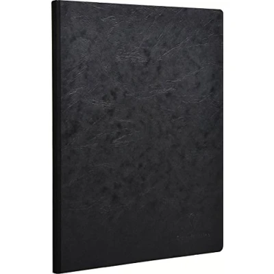 Obrázek Clairefontaine 791461C sešit, A4 len, Age Bag, linkovaný s okrajem, 96 listů, černý