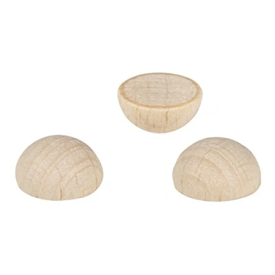 Obrázek Rayher 6246300 Rohholz polokoulí FSC 100%, 10 mm Ø, SB sáček 30