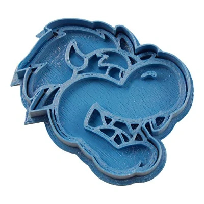 Obrázek Cuticuter Bowser Gesicht Mario Bros Ausstecher, Blau, 8 x 7 1,5 cm