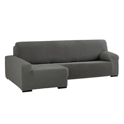 Obrázek Eysa Cora Bielastisch přehoz na pohovku Chaise Longue vlevo, Frontálnímu vidění, barva 06, polyester bavlna, Šedá, 39 x 35 19 cm