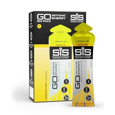 Obrázek sportovní nápoj SiS Science in Sport GO Isotonic Energy Gels, izotonický / běžecký gel s 22 g sacharidů, bez cukru, příchuť citrónových limetek, 60 ml v sáčku (balení 6 ks)