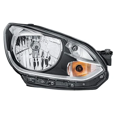 Obrázek HELLA 1EJ 010 670 061 FF/halogenové světlomety pro mj. VW Up (121, 122, BL1, BL2) chrom ECE pravostranný provoz vpravo